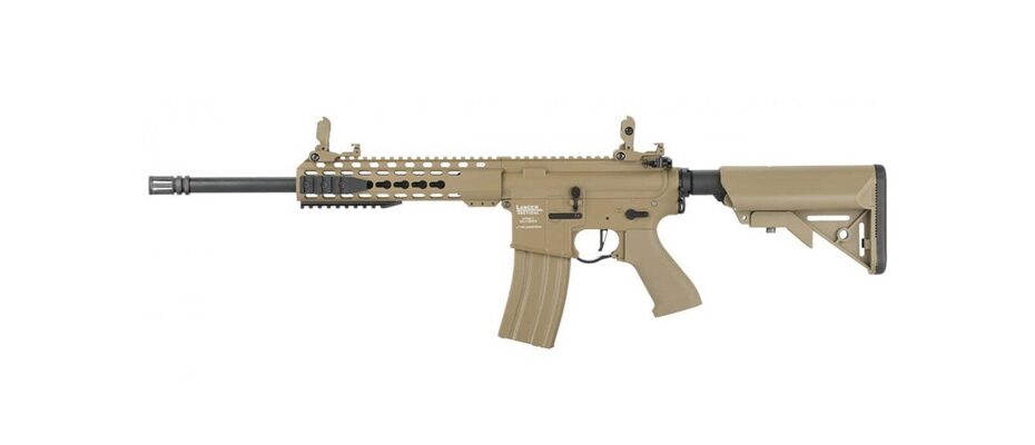 Fucile elettrico M4 KeyMod LT-15 Proline Gen2 di Lancer Tactical in colore tan